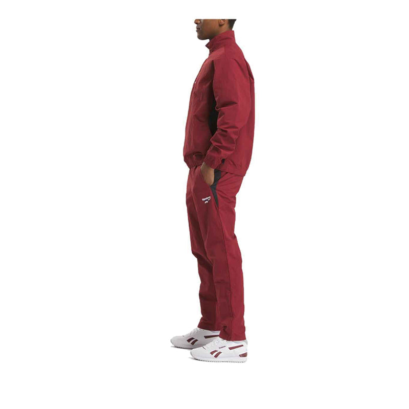Reebok Identity Cross Check Woven Men's Pants- Rich Maroon