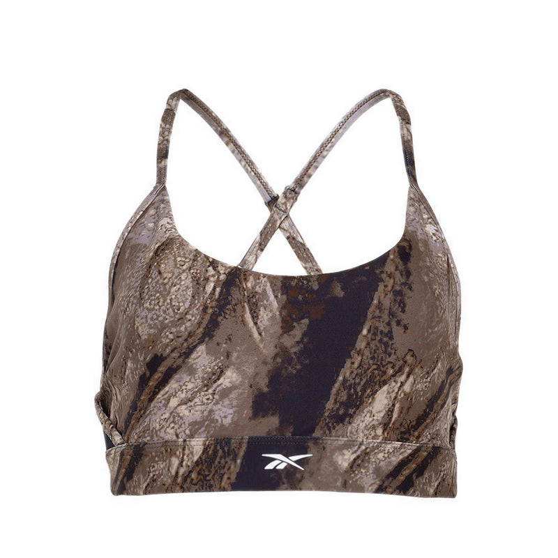 Reebok Lux Strappy AOP Women's Bra - Unearthed Brown