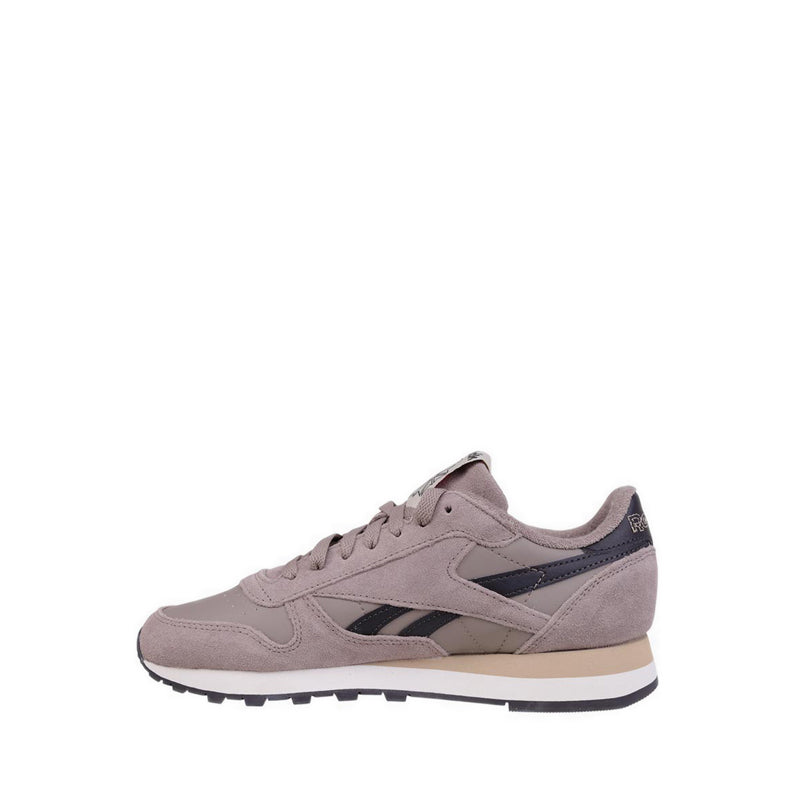Reebok Classic Leather Men's Classic Shoes - Gritty Grey/Washed Black/Energy Red
