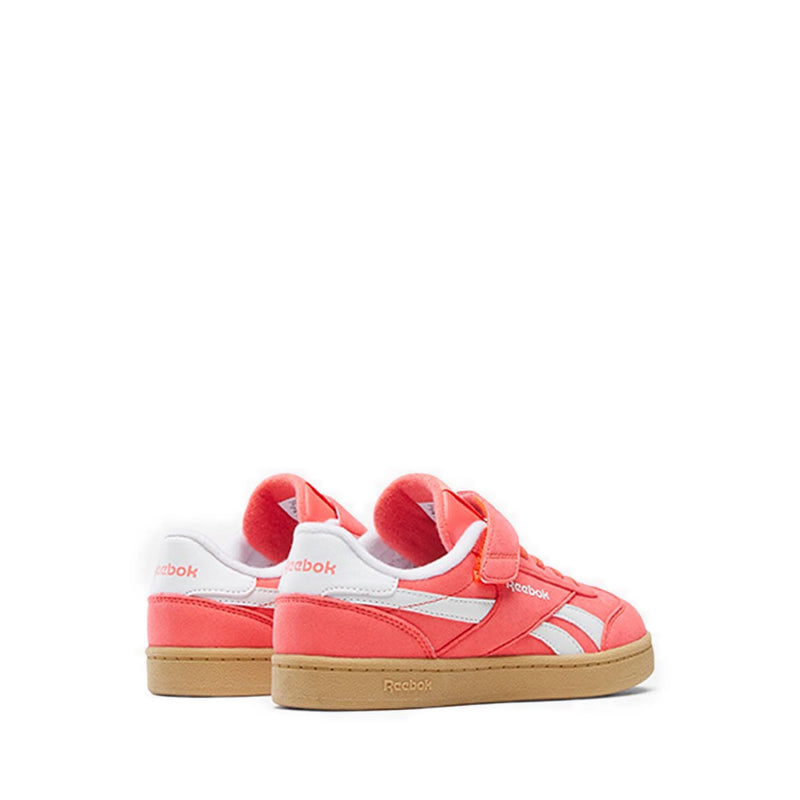 Reebok Smash Edge Elastic Laces & Top Strap Kids Lifestyle Shoes - Sunset Coral