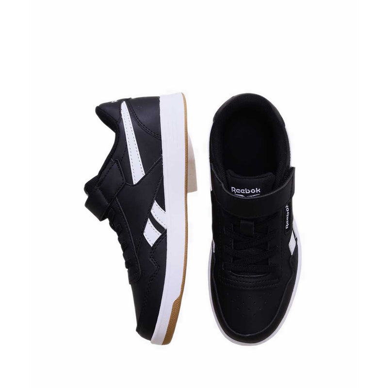 Reebok Court Advance Elastic Top Strap Boys Lifestyle Shoes - Black