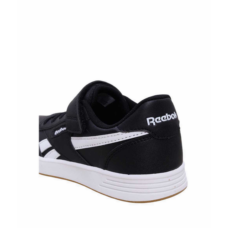 Reebok Court Advance Elastic Top Strap Boys Lifestyle Shoes - Black