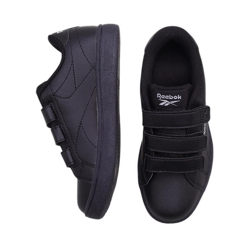 Reebok Court Clean Hook N Loop Boys Shoes - Black