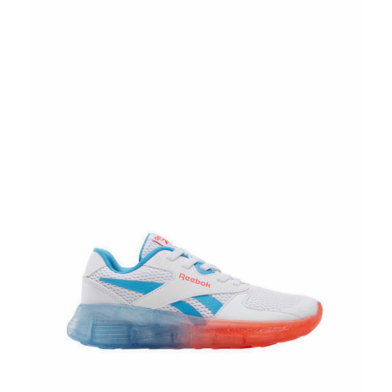 Reebok Zig N Glow 2 Elastic Lace Boys Running Shoes - White