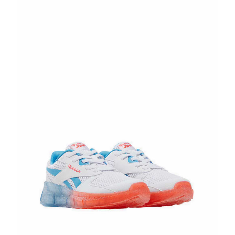 Reebok Zig N Glow 2 Elastic Lace Boys Running Shoes - White