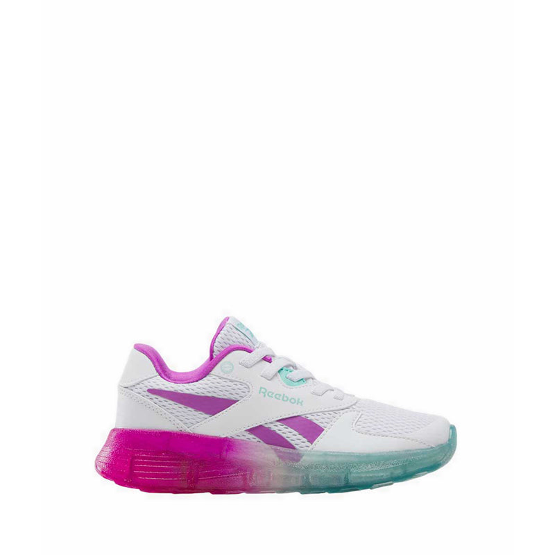 Reebok Zig N Glow 2 Elastic Lace Girls Running Shoes - White