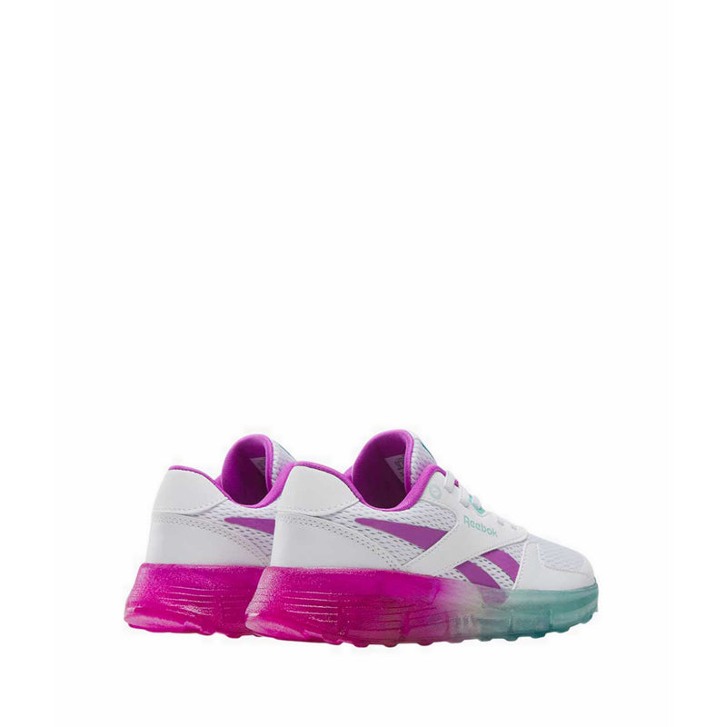Reebok Zig N Glow 2 Elastic Lace Girls Running Shoes - White