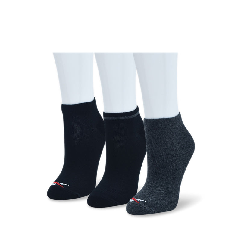 Men's 3P AB ANKLE SOCKS - 2 Black/1 Dark Grey
