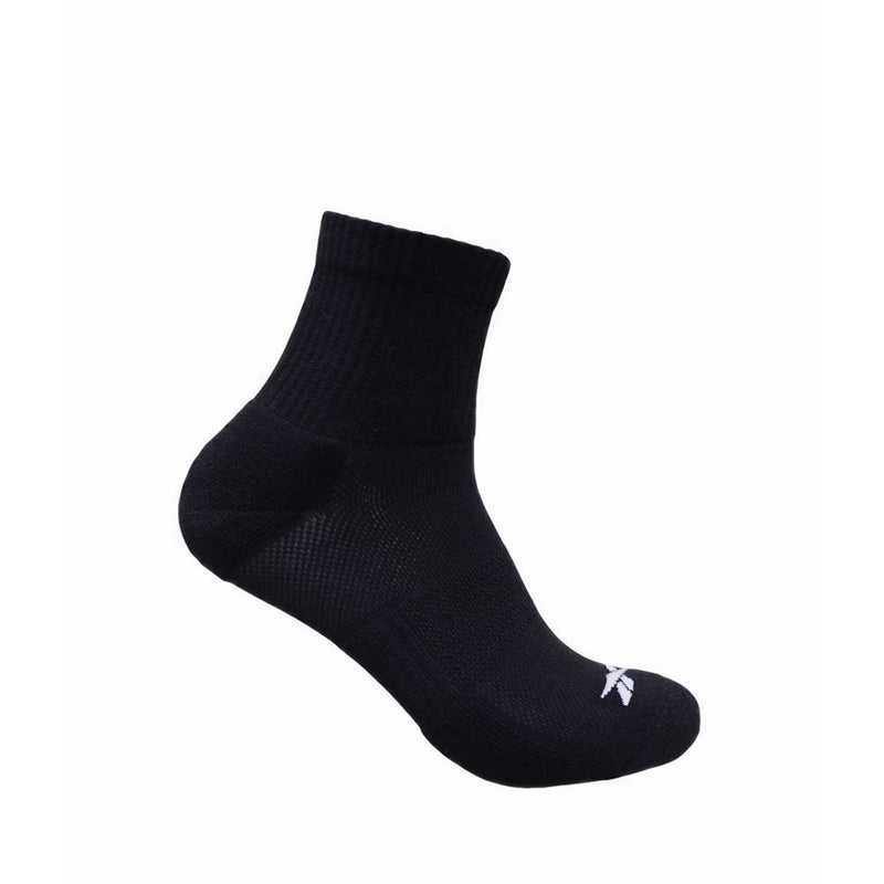 Reebok 3P Barzan Quarter Men's Socks -  Grey Melange/Navy/Black