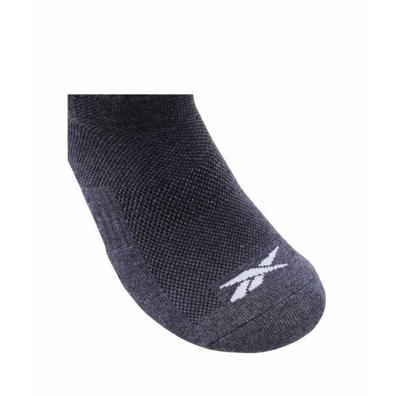 Reebok 3P Barzan Quarter Men's Socks -  Grey Melange/Navy/Black