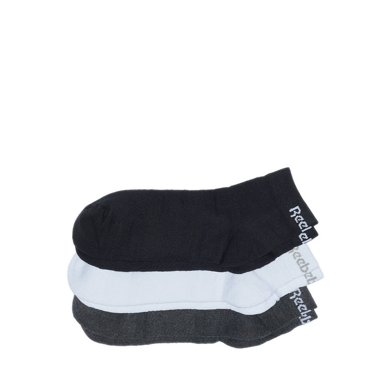 3P Ankle Reversible Unisex's Socks - Black/White/Dark Melange