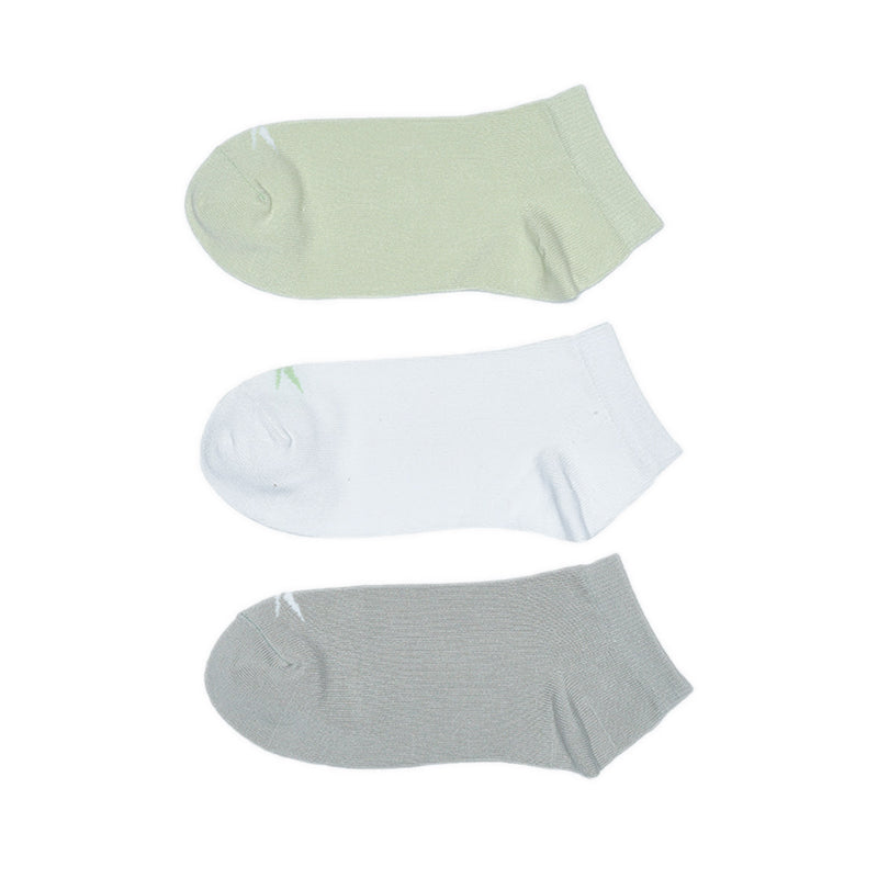 Reebok 3P Angita Ankle Women's Socks - Sage/White/Melange