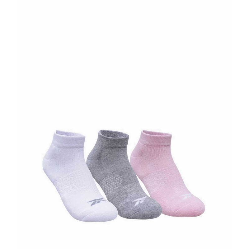 Reebok 3P Btari Ankle Women's Socks - White/Melange/Black