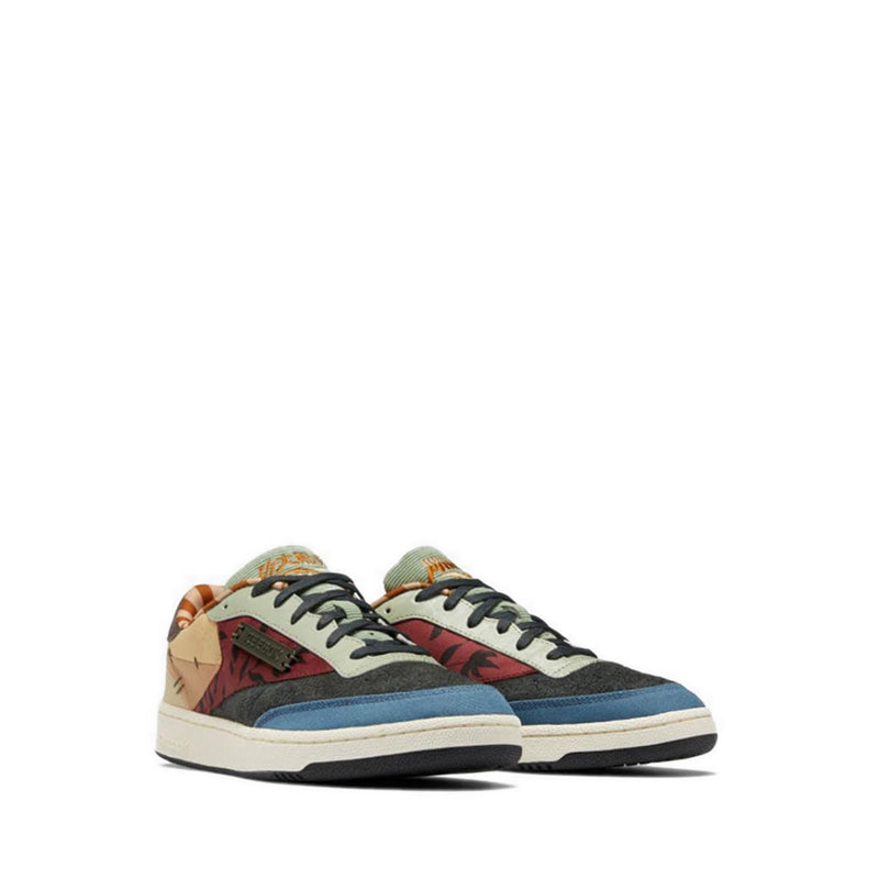 Reebok KUNGFU PANDA CLUB C 85 Unisex Sneakers Shoes - Gravel / Classic White / Beige