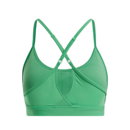 Reebok Lux Strappy Sports Women's Bra - Sport Green