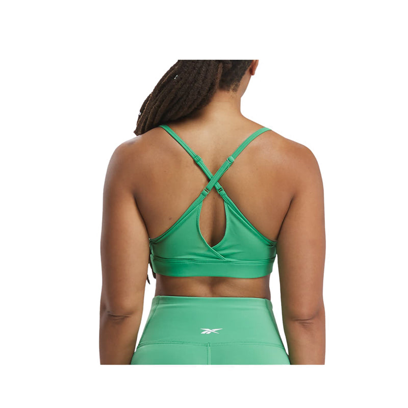 Reebok Lux Strappy Sports Women's Bra - Sport Green