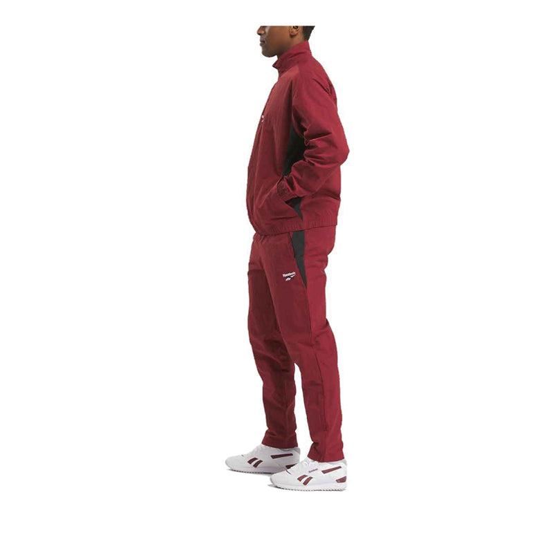 Reebok Identity Cross Check Woven Men's Jacket - Rich Maroon