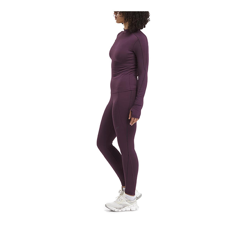 Reebok Lux High-Rise RBK-FIRE Women's Legging - Midnight Plum