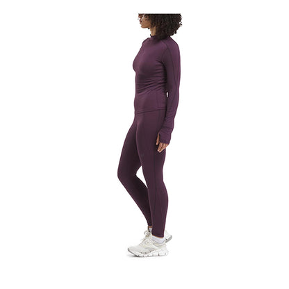 Reebok Lux High-Rise RBK-FIRE Women's Legging - Midnight Plum