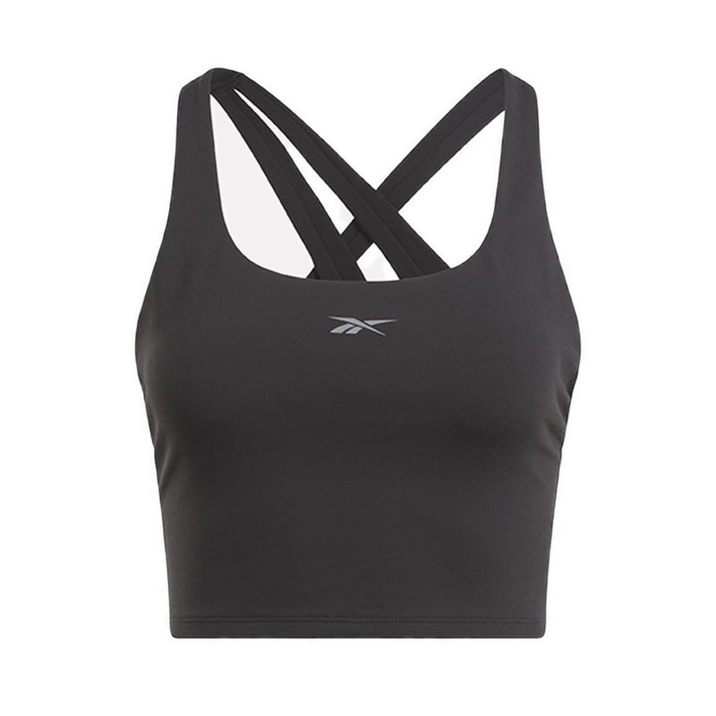 Reebok Dropped Lux Tank Women's Bra Top - Black