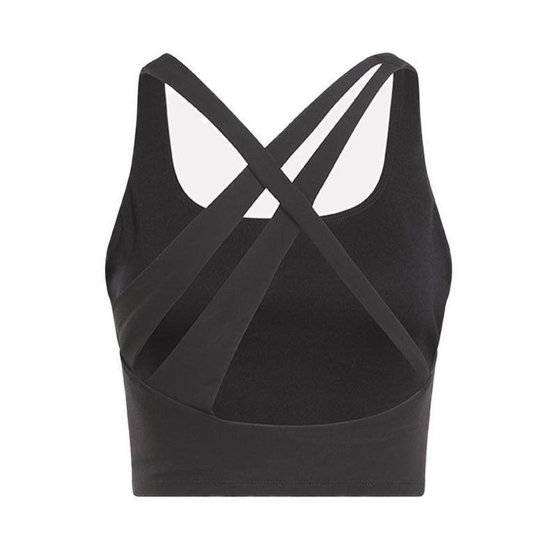 Reebok Dropped Lux Tank Women's Bra Top - Black