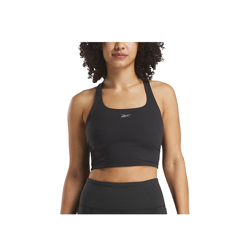 Reebok Dropped Lux Tank Women's Bra Top - Black