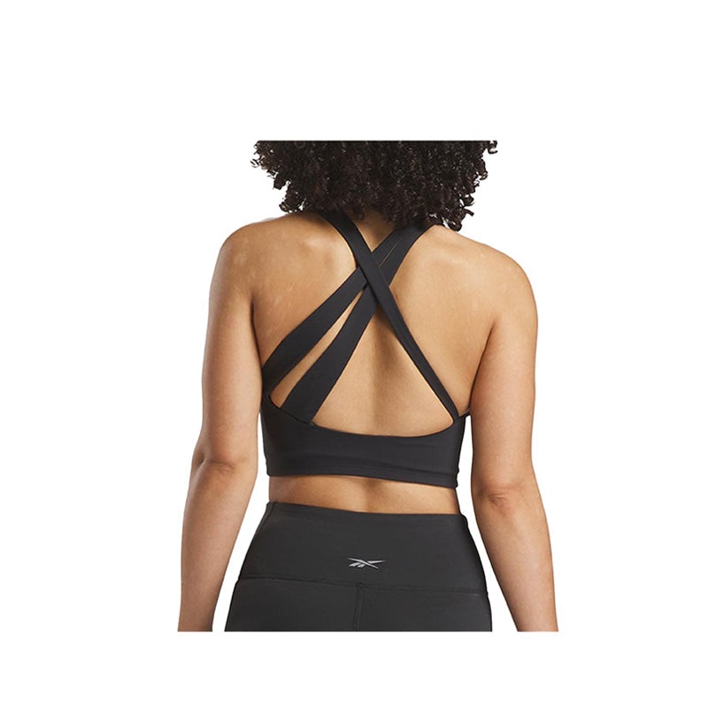 Reebok Dropped Lux Tank Women's Bra Top - Black