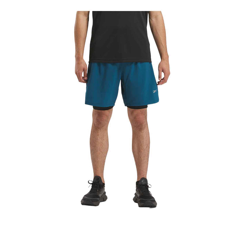 Reebok Running Two-in-One Men's Short - Escape Blue