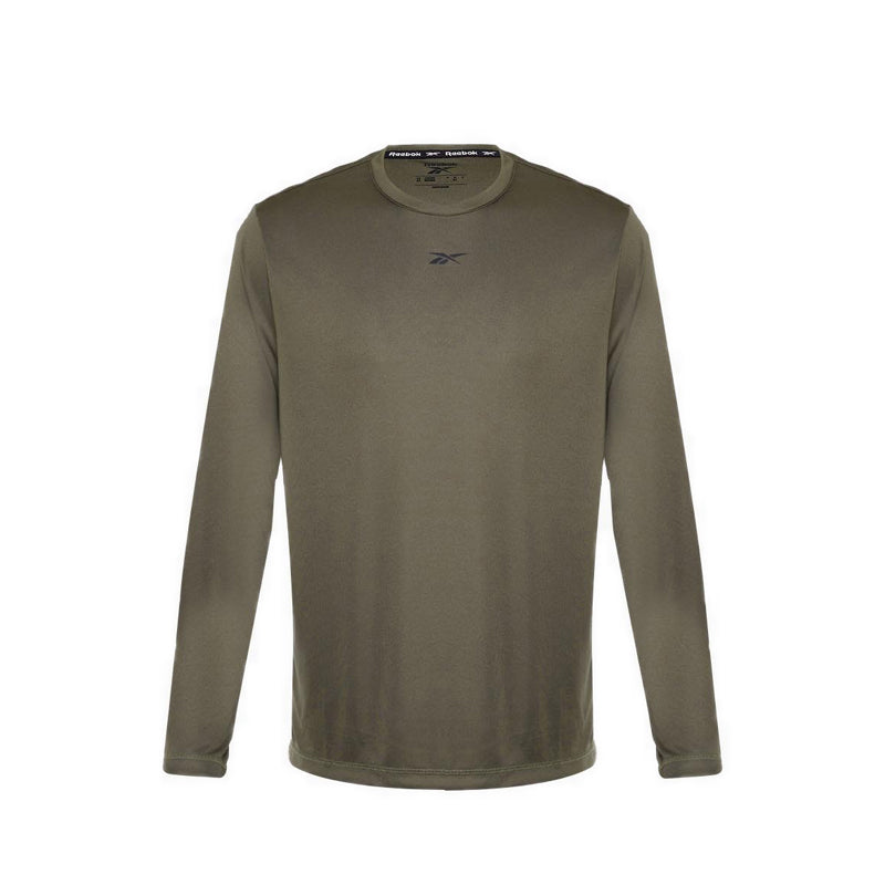 Reebok Id Train Men's Longsleeve Tee  - Army Green