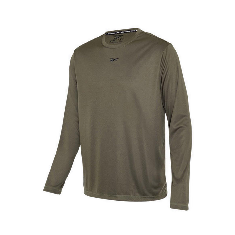 Reebok Id Train Men's Longsleeve Tee  - Army Green