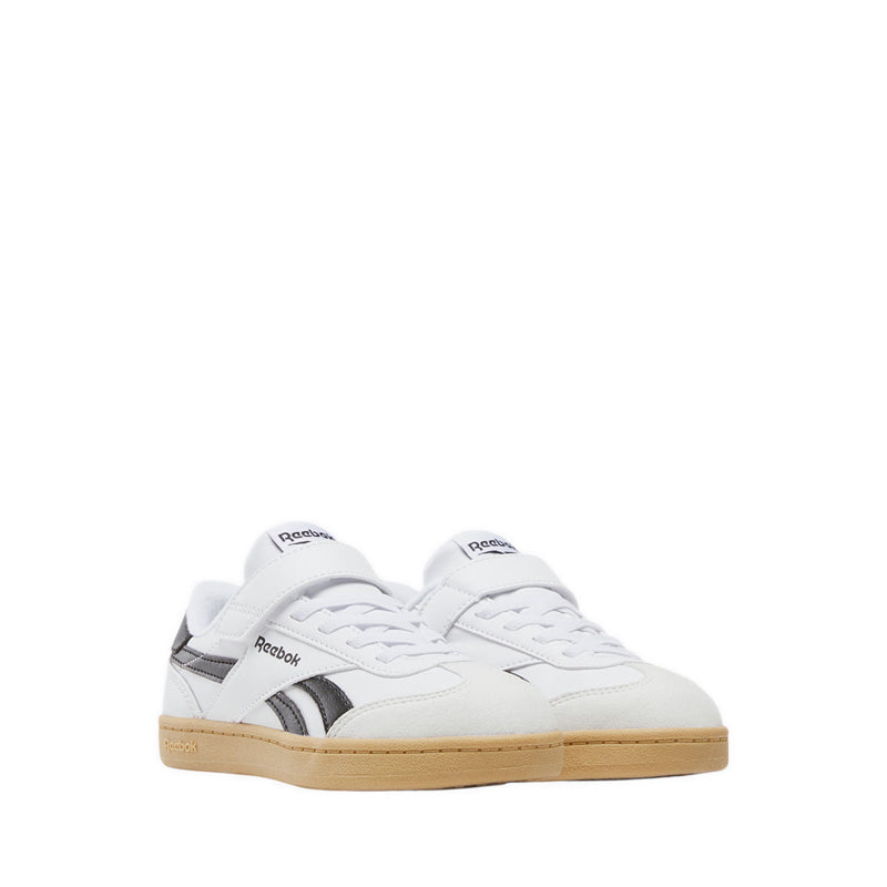 Reebok Smash Edge Elastic & Top Strap Kids Lifestyle Shoes - White