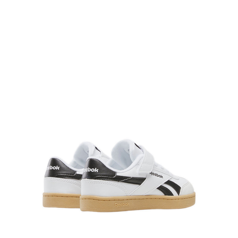 Reebok Smash Edge Elastic & Top Strap Kids Lifestyle Shoes - White
