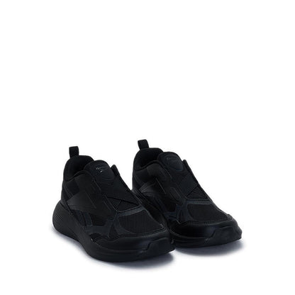 Reebok Glide Low Elastic & Top Strap Girl's Lifestyle Shoes - Black