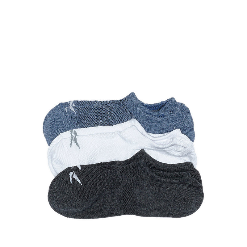 Reebok 3P Arta Low Cut Men's Socks - White/Melange/Black