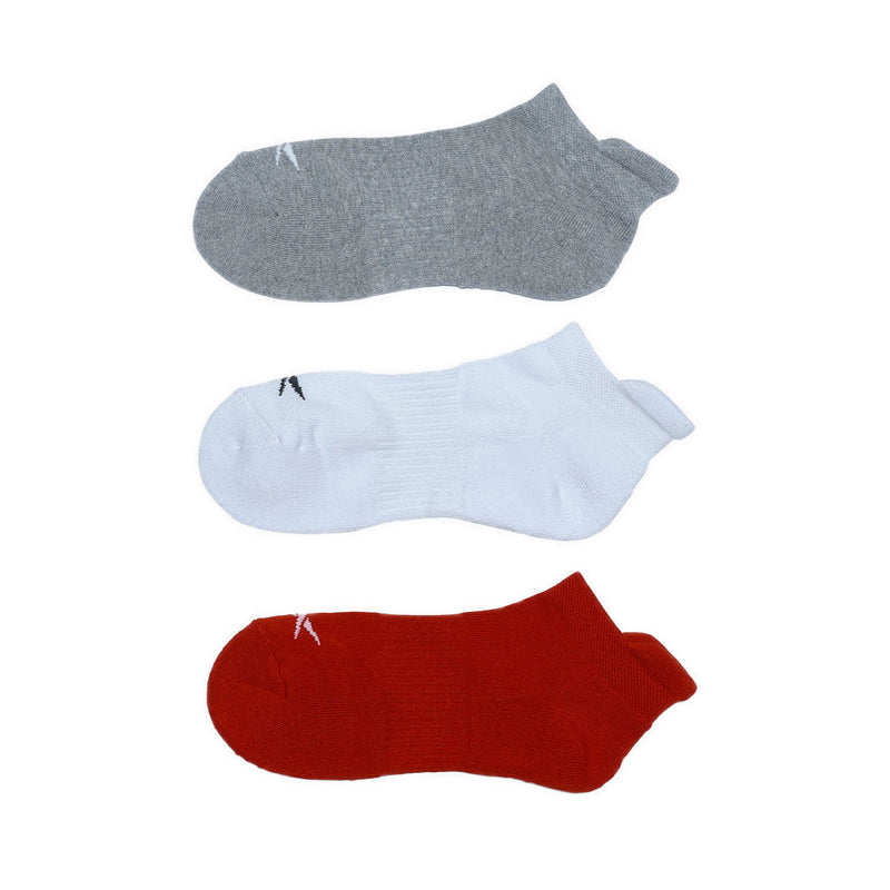 Reebok 3P Ankle women's Socks - Melange Grey/White/Red