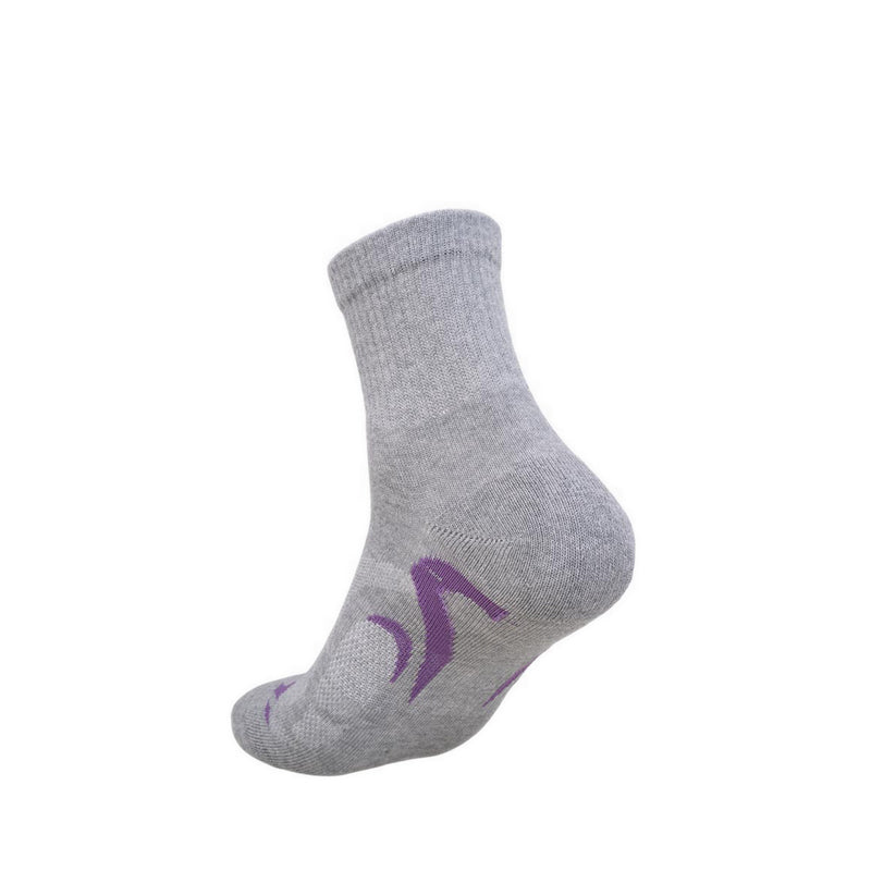Reebok 3P Dior Quarter Women's Socks - Grey Melange/White/Black